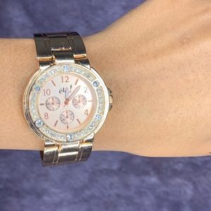 Rose gold watch